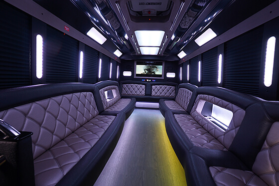 wide space in a bus